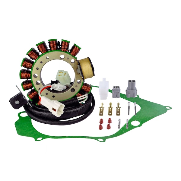 Rmstator Stator + Stator Crankcase Cover Gasket for Yamaha YFM 350 Big Bear YFM 350 Warrior YFM 400 Kodiak 1 RM01018G - main